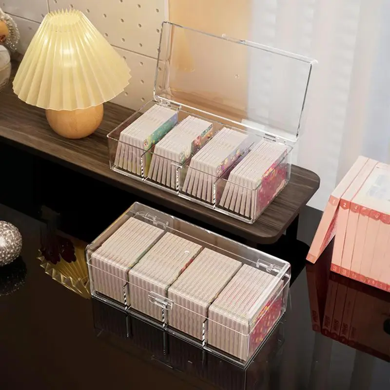 Прозрачный чехол для игральных карт органайзер хранения держатель колоды