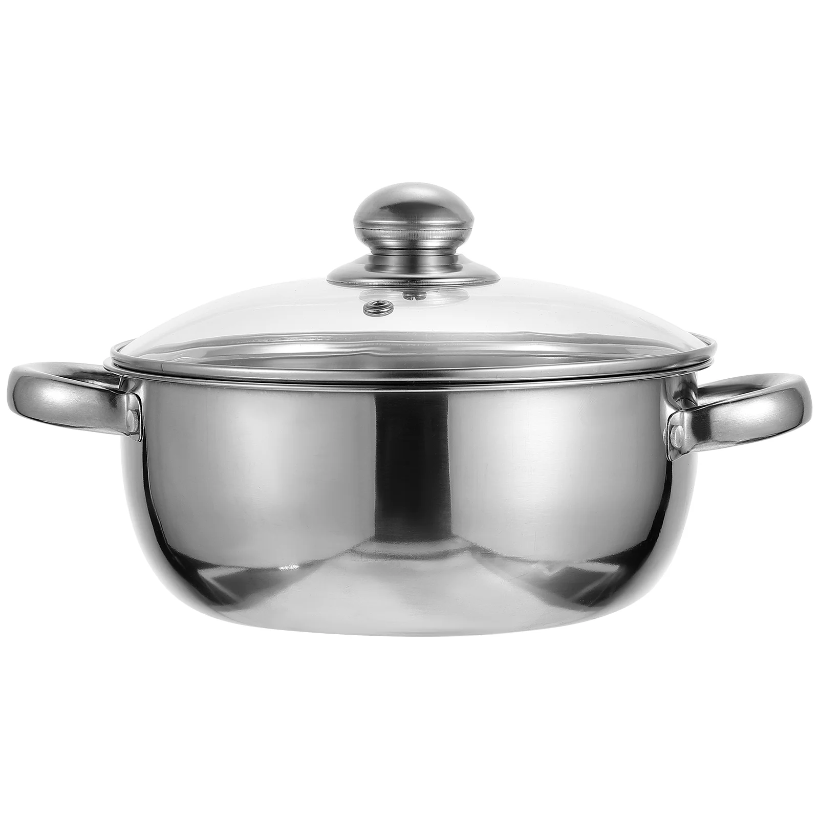 

Stainless Steel Steamer Nonstick Frying Pan Set Sauce Pans Nonstick Hot Dog Cooking Steam Pot Glass Kitchen Cooking Pot Work