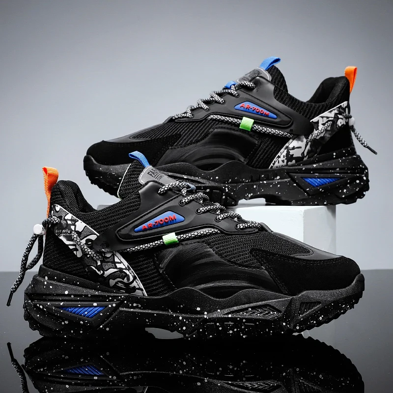 Daddy Shoes Men's Sneakers 2022 New Breathable Mesh Fitness Running Casual Sports Shoes Breathable Lightweight Shoe