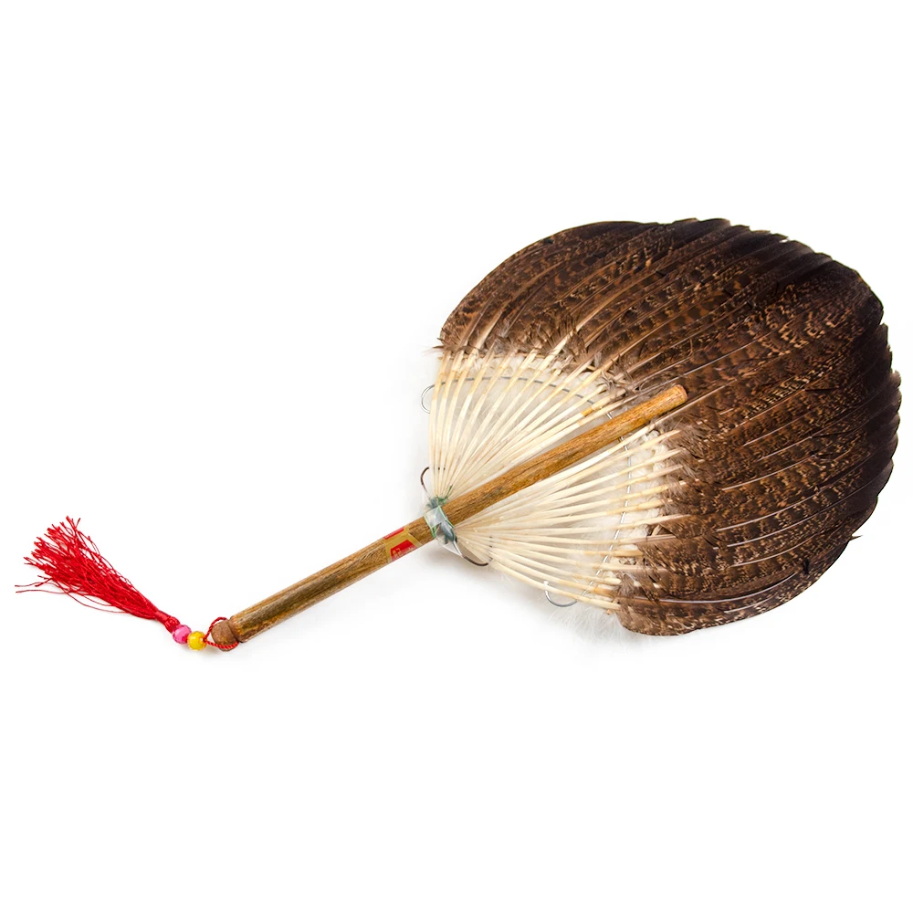 

Аксессуары в китайском стиле, Zhuge Liang веер, турецкие перья, ручные вееры, персонализированный бамбуковый веер для ретро-украшения для танцев