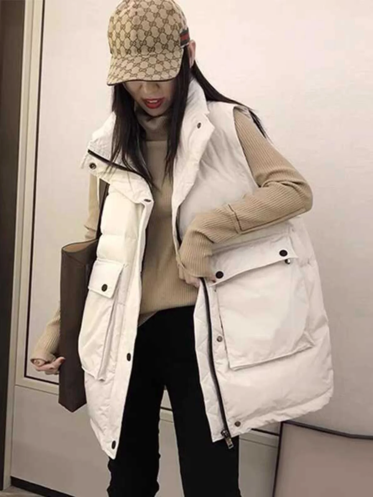 Европейские товары Популярный западный жилет на толстом пуху с хлопковой