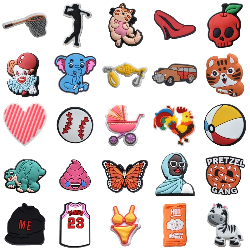 

Shoes Accessories Set Jeans Wholesale Bulk Shoe Charms Men Kids Para Pins Packs Women Charm Decorations for Crocs Girl Boy Gifts