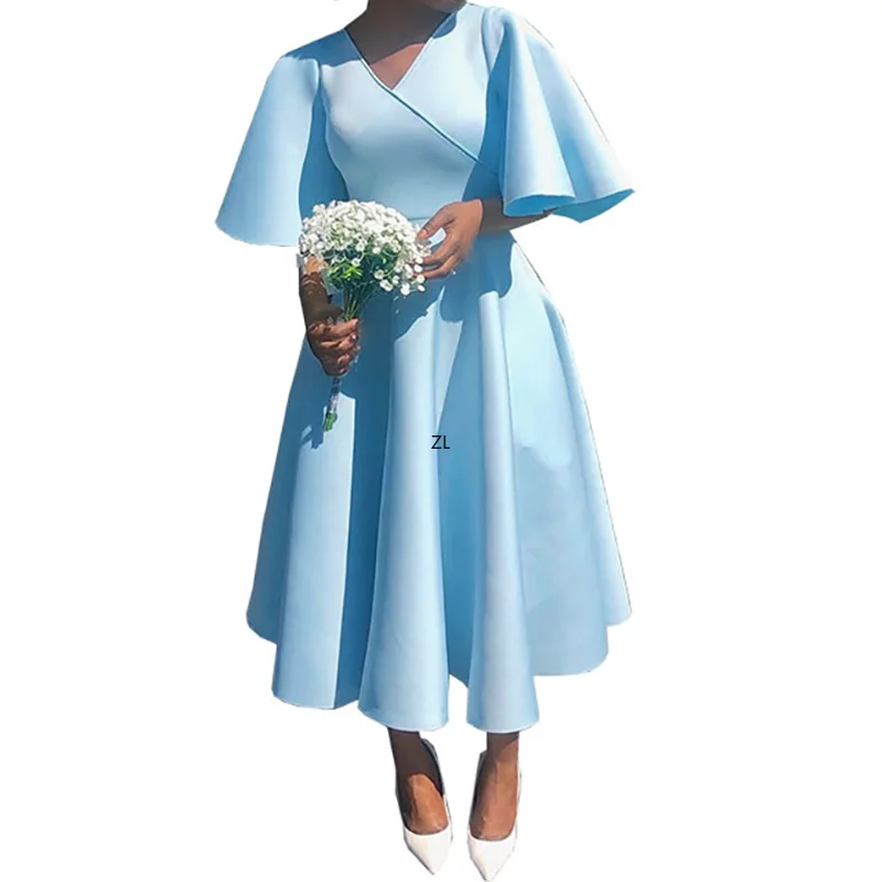 

2023 Summer Dresses For Women Dubai African Wedding Party Bridesmaid Gown Cloak Sleeve Robe Ankara Dashiki Dress Outfits