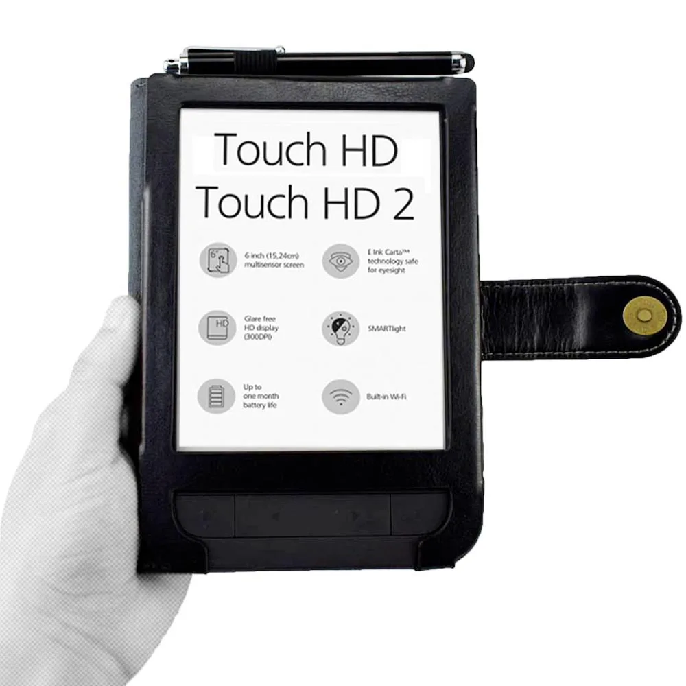 

Pocketbook Touch HD 2 HD2 Ebook Reader Folio Case For Pocketbook 631 Plus 631Plus Protective Cover Film + Stylus Pen