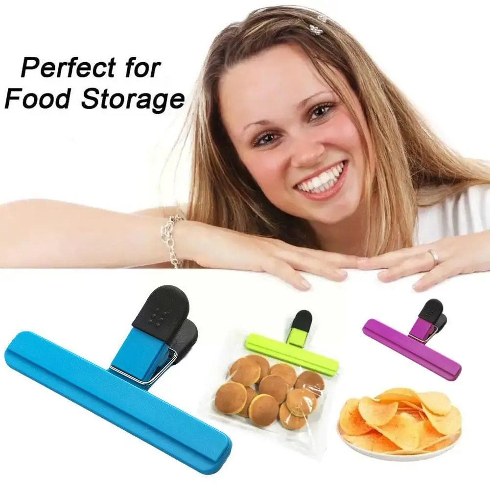 

File Binder Moisture-proof Snack Potato Chip Sealing Postcard Clip Home Kitchen Gadget Items R4r6