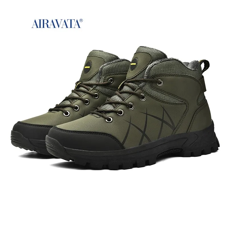 High Top Men Hiking Waterproof Trekking Boots Mountain Climbing Shoes Sneakers Rubber Sole Casual Shoes Size 39-48