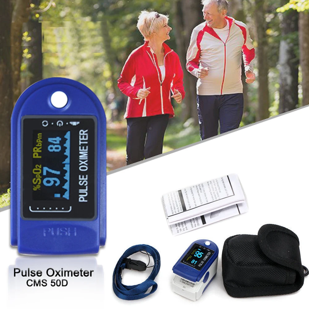 

CMS50D CONTEC Pulse Oximeter Color OLED Display Oxygen Saturation Meter Protable PR SPO2 Heart Rate Monitor Finger Oximeter