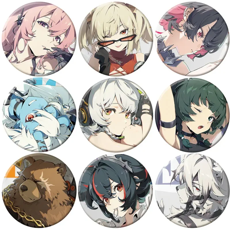 58 мм милая аниме Zenless Zone Zero брошь игровая фигурка значок жестяная ручной работы
