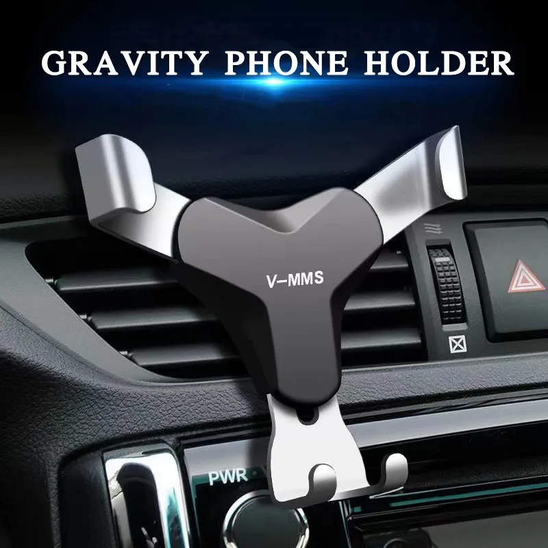 

Universal Gravity Car Holder In Car Air Vent Mount Clip Cell Holder for IPhone 12 Samsung No Magnetic GPS Mobile Phone Holders
