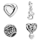 MC новый ретро серебряный цвет сверкающий свободно рук сердце и звезда Шарм Бусина Подходит Для Браслета DIY Ювелирные изделия ручной работы Pulsera для женщин