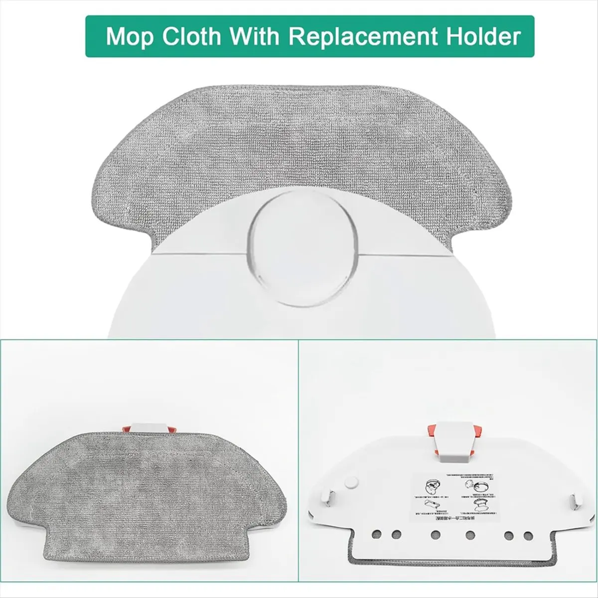 【ABJZ】 Держатель для салфеток для Mi Robot Vacuum Mop 2S, Mop Pro, Mop P, S12, S10 EU, STYJ02YM, V2 Pro, V3 SE (art.: 3920dc8f2be58) - 3920dc8f2be58