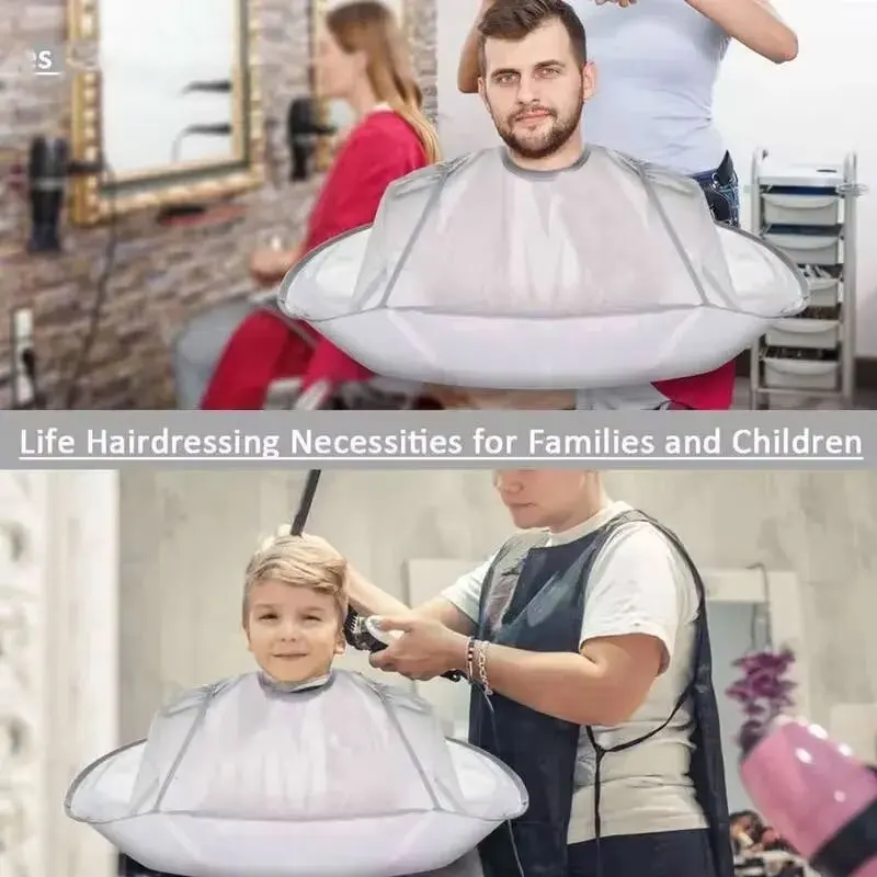 Фартук Для Стрижки Волос Взрослых И Детей Складной Окраски Дышащий Инструмент