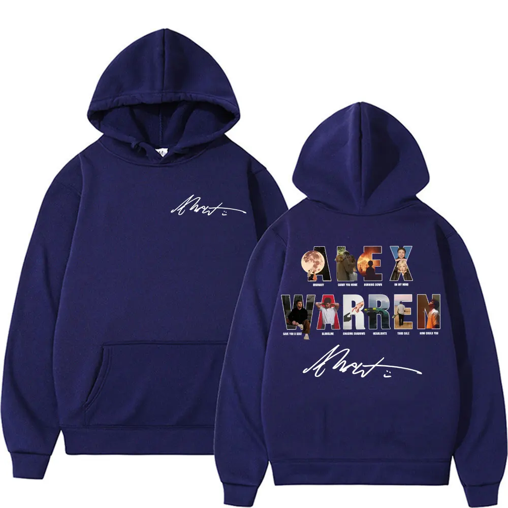 Фото Alex Warren Album Song Titles Music Merch толстовки для мужчин и женщин модные ретро пуловеры с длинными рукавами зимние повседневные флисовые кофты №2