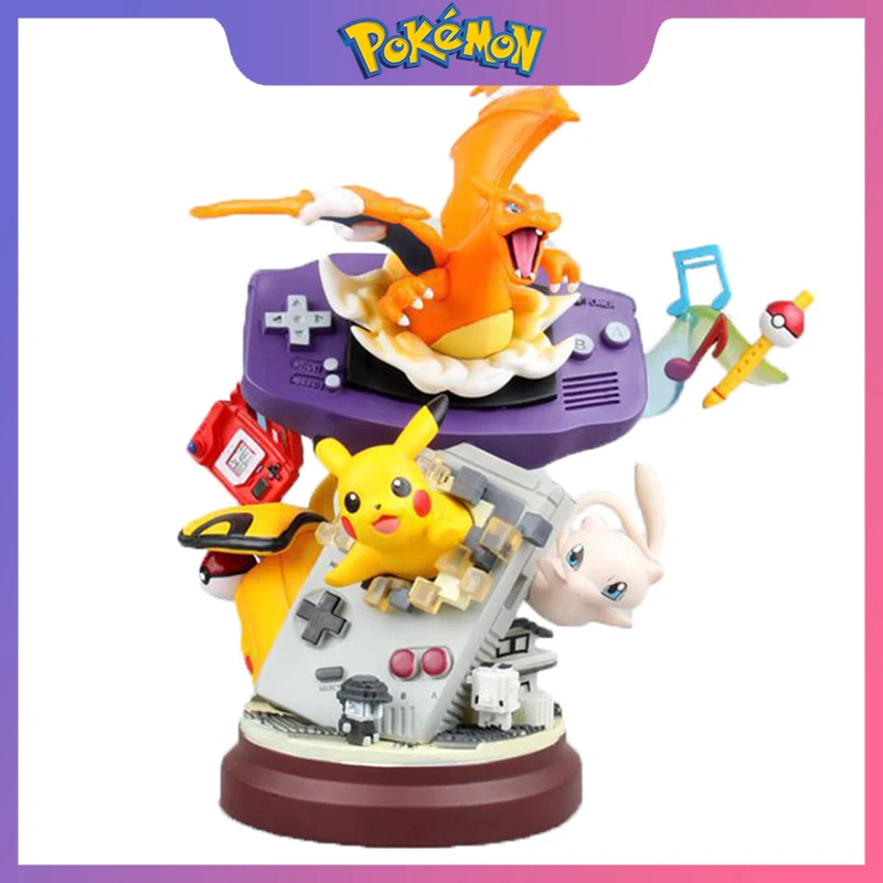 

Pokemon Action Figure Pikachu Game Charmander Mewtwo Anime Pokeball Collection Model Doll Playstation Statue Toys For Kids Gift