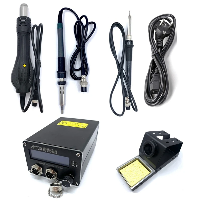 

WY720 Solder Station Electric Solder Iron LED Digital Display Rework Station With Soldering Tips Welding Tool EU Plug