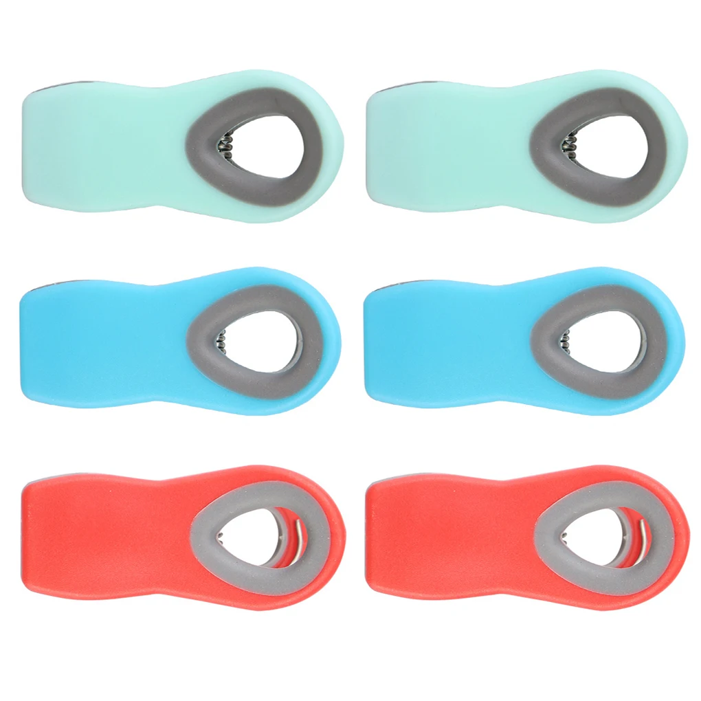 

Pack of 6 Food Sealing Clips Stainless Steel Sealer Clamp Refrigerator