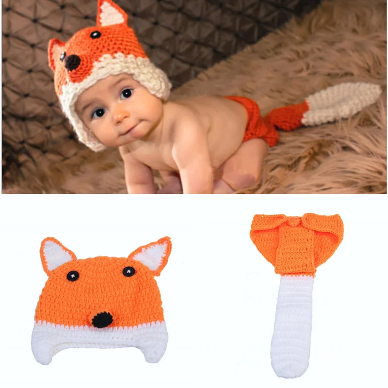 

23 Styles Infant Photo Shoot Clothes Cute Animal Crochet Knit Costume Accessories Newborn Photography Props