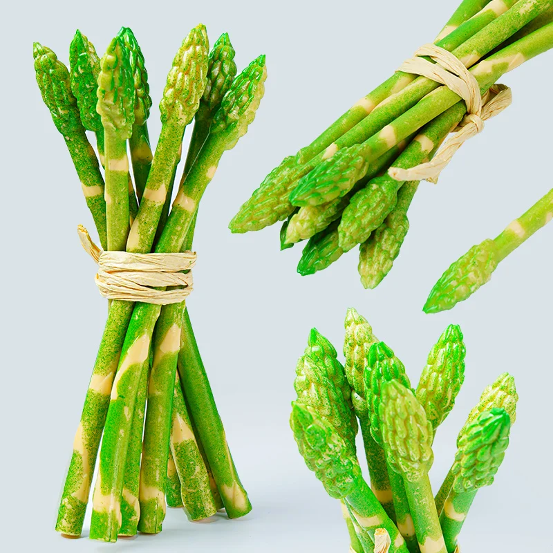 

Искусственная Имитация спаржи, модель искусственных овощей, искусственная фотокухня, украшение для дома, 6 шт./лот