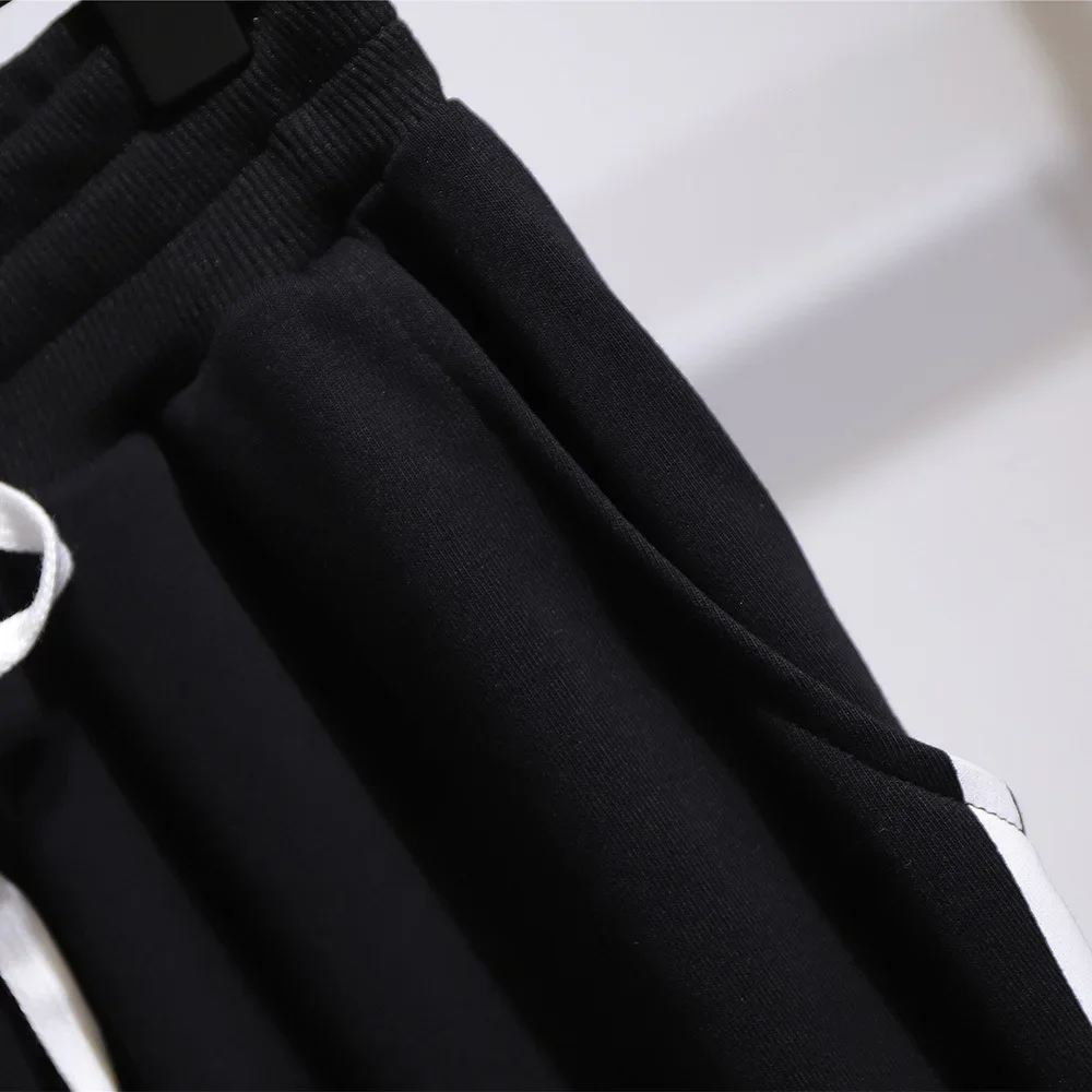 Женские спортивные штаны с завышенной талией серые джоггеры большого размера на