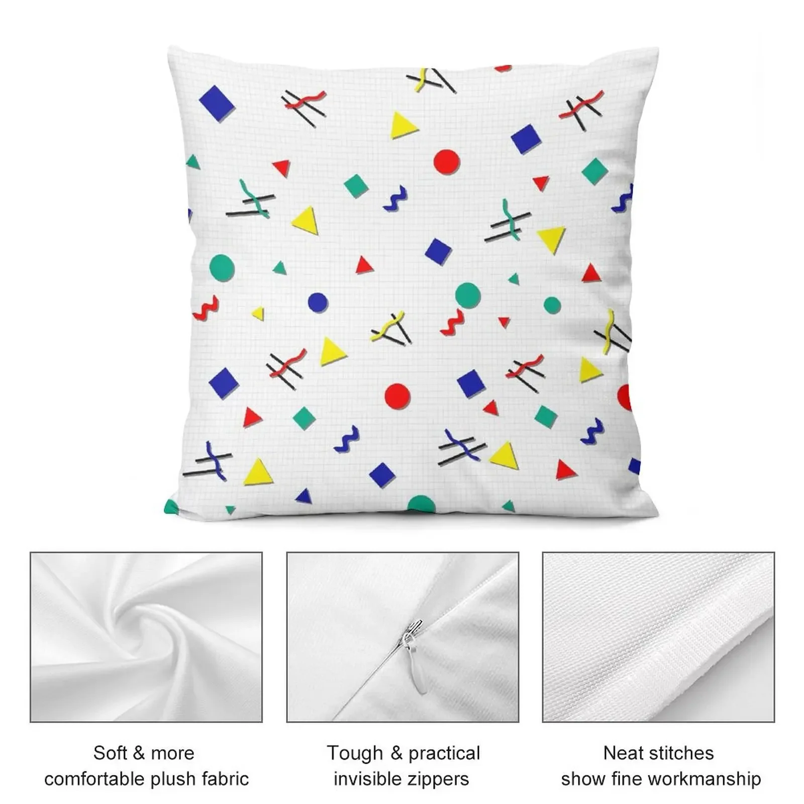 90s Squiggle Comforter Подушка Роскошные декоративные подушки для гостиной в стиле аниме