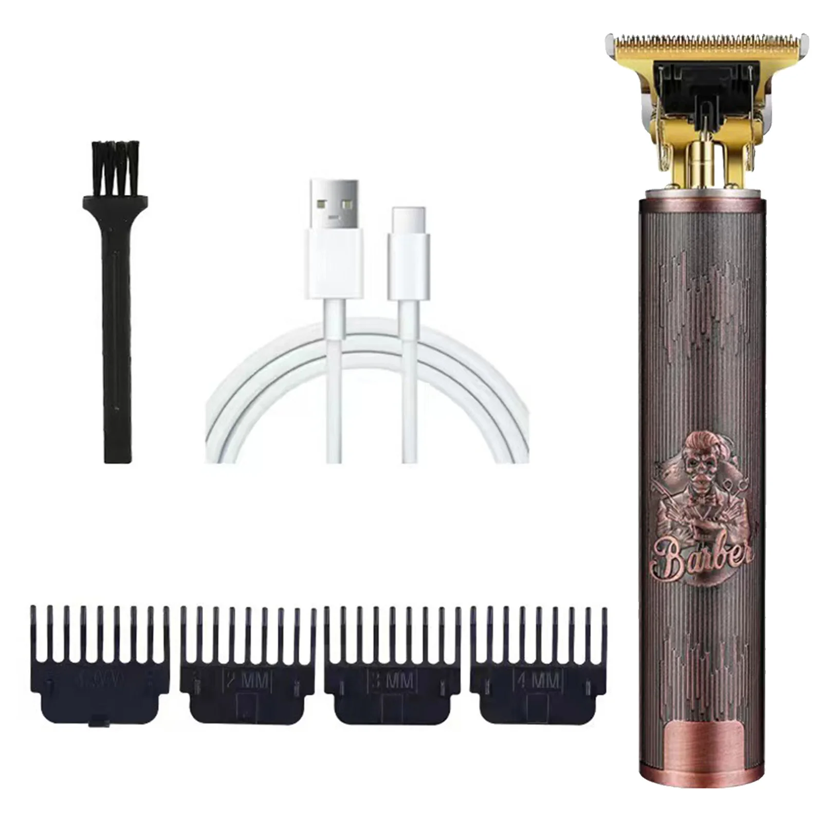 

Electric Hair Clipper Rechargeable Beard Trimmer Cordless Barber Clippers For Men's Hair Cutting & Grooming Home Electric