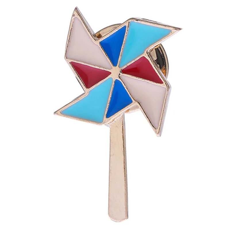 

Брошь в форме ветряной мельницы, из металлического сплава