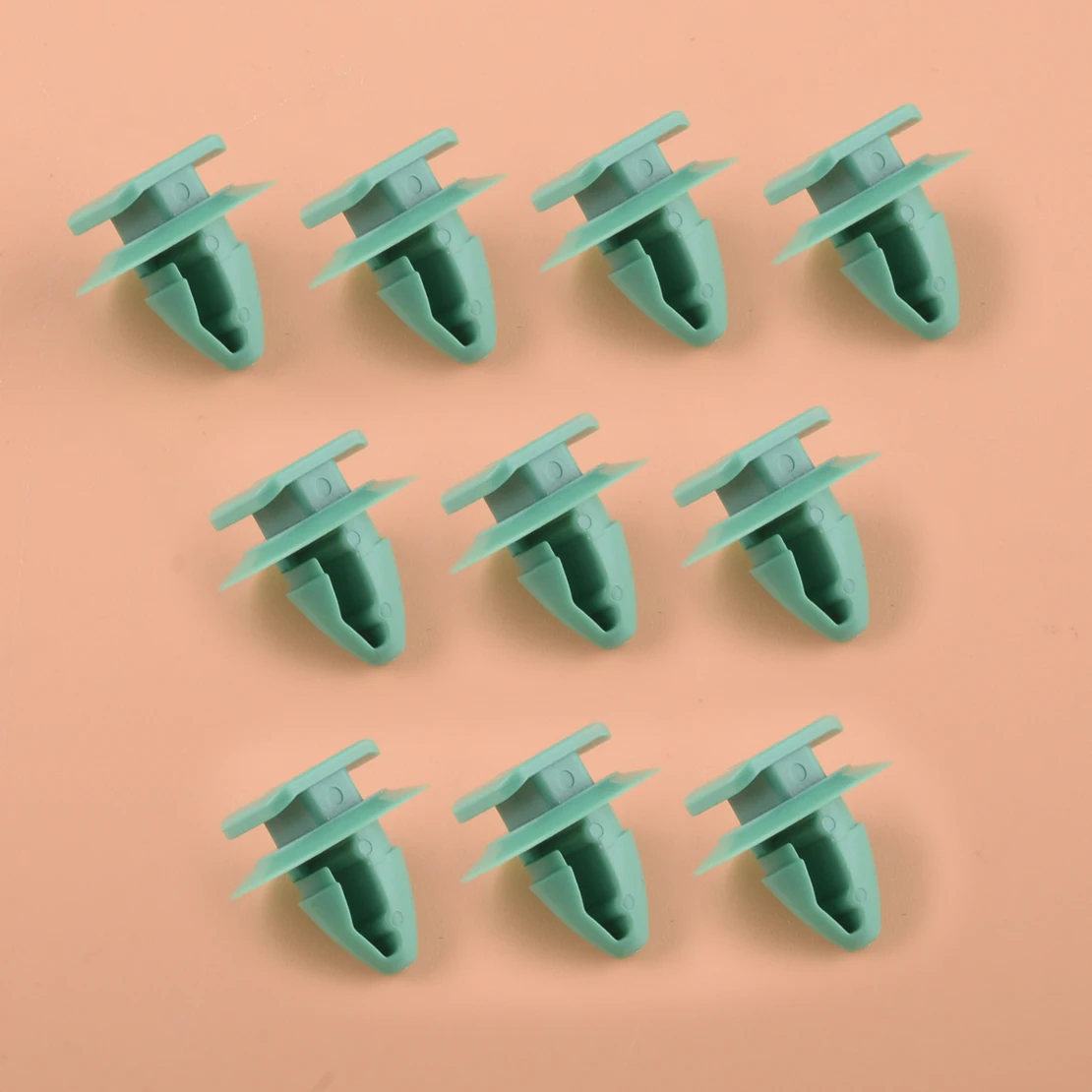 

50Pcs/set Car Auto Wheel Arch Fender Flare Trim Fastener Retainer Rivet Clip Fit for Jeep Green Plastic
