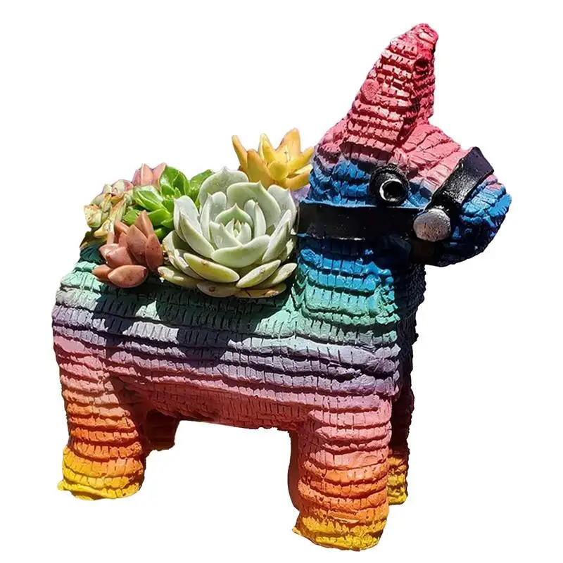 

Pinata Succulent Flower Box Holder Resin Pots For Indoor Plants Modern Decorative Planter Pot For House Plants Desk Bedside