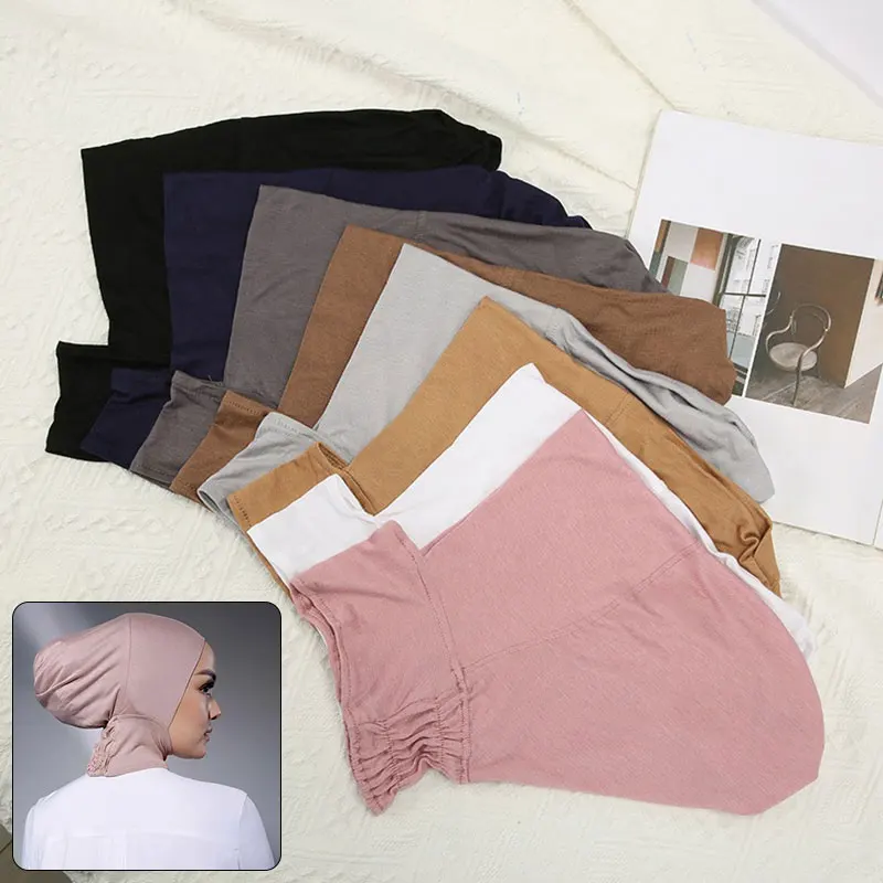 Muslim Underscarf Women Veil Hijab Bonnet Muslim Women Scarf Turbans Head scarves For Women Hijab Cap Islamic Hat Turbante Mujer