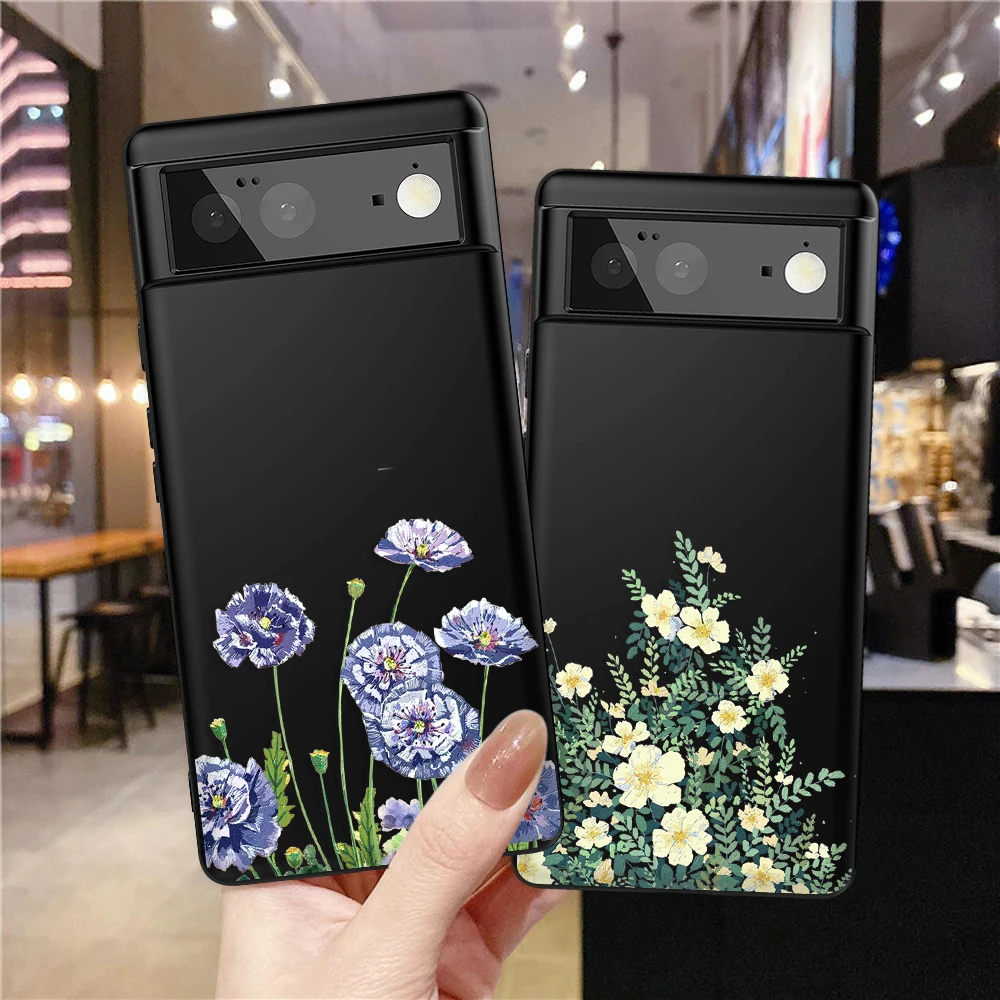 

Flowers and Plants Phone Case for Google Pixel 7a 7Pro 7 6a 6 6Pro 5 5a 5G 4XL 4 2 3XL 2XL 3 3a 3aXL 4a Silicone Bumper Cover