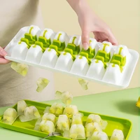 ice cream mould tool press type ice cube tray silicone easy release ice ball maker reusable food grade whiskey wine summer diy