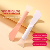 double headed silicone mask brush soft head smear mud mask facial beauty salon with diy shampoo not easy deform skin care tools