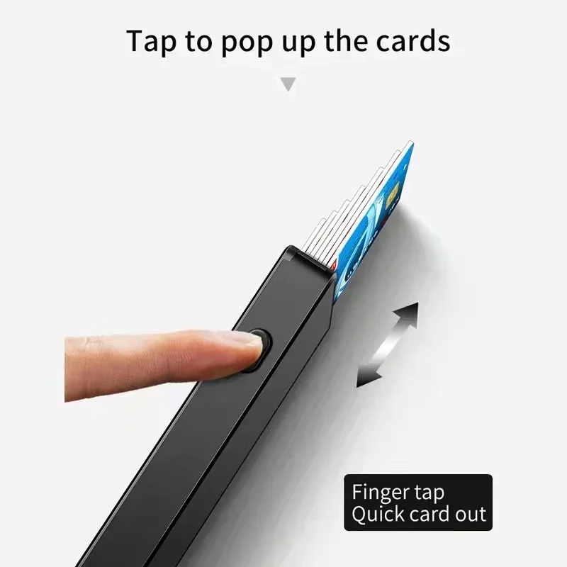 Ультратонкий кошелек для кредитных карт из алюминиевого сплава с технологией RFID