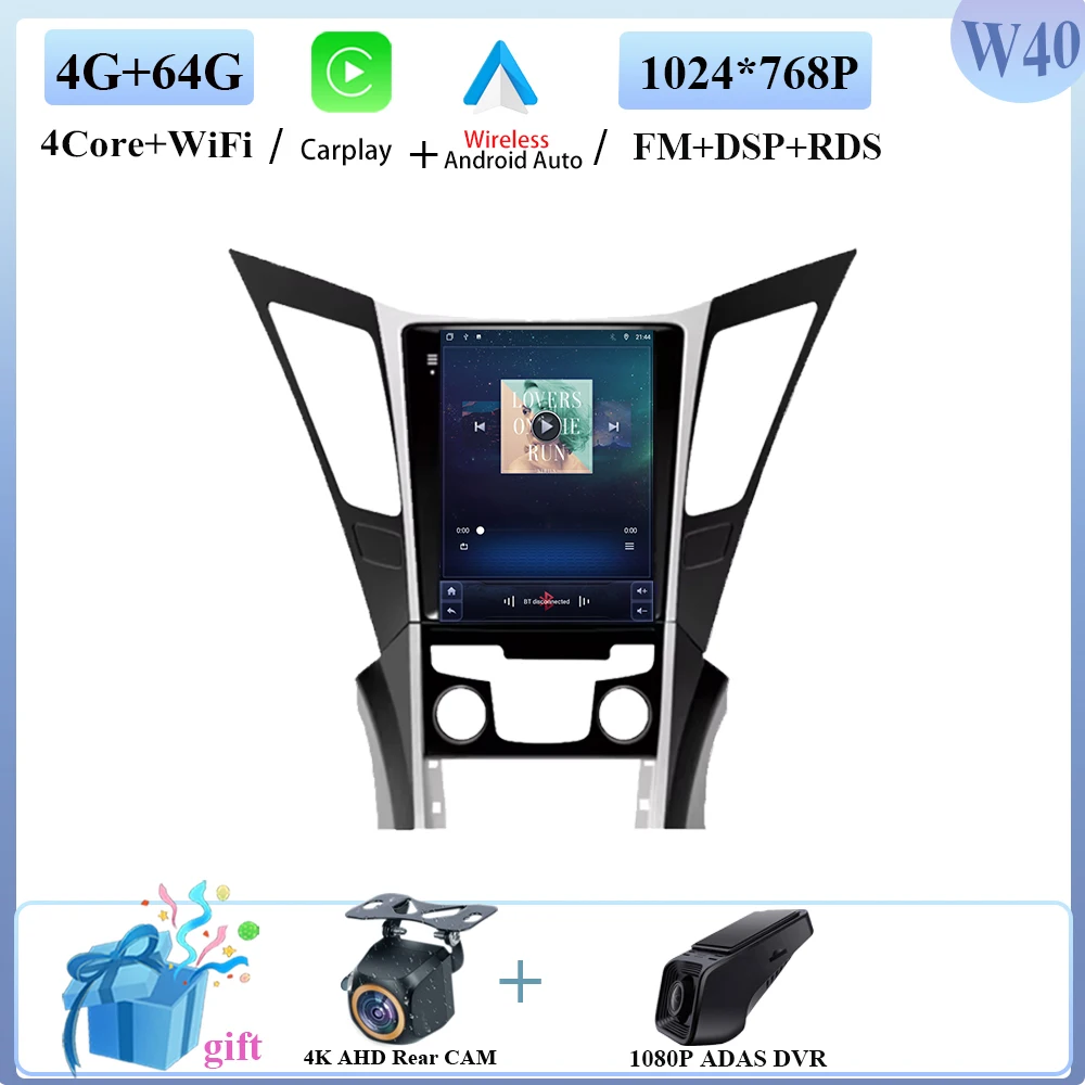 

Для Hyundai Sonata YF 8 Android 2010-2018 9,7 "экран автомобильный GPS-навигатор стерео головное устройство авторадиоплеер Carplay все в одном