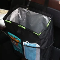 car seat back storage bag hanging organizer waterproof oxford cloth high capacity collector box car interior accessories stowing