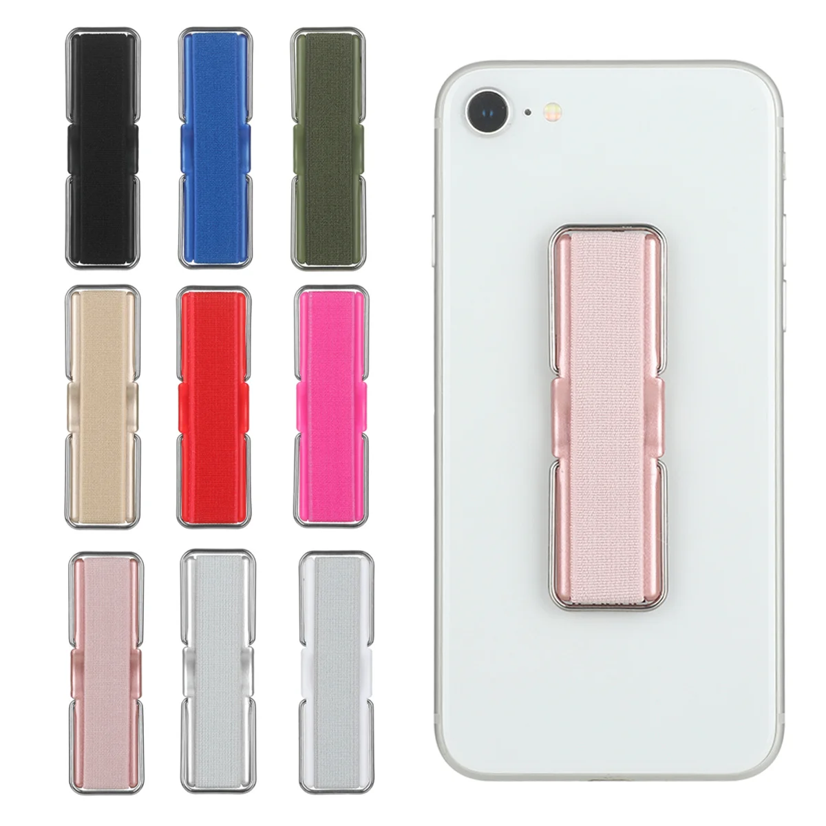 

Elastic Universal iPhone iPad Tablet With Stand Cell Phone Grip Finger Grip Finger Strap Phone Holder