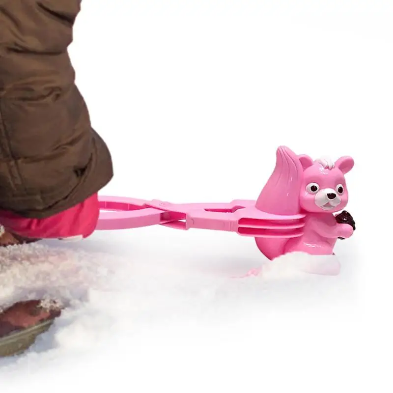 

Snowball Maker Toys 2pcs Snowball Clip Tools Cute Bunny Squirrel Shape Long Handle Winter Outdoor Toy For Yards Gardens Campings
