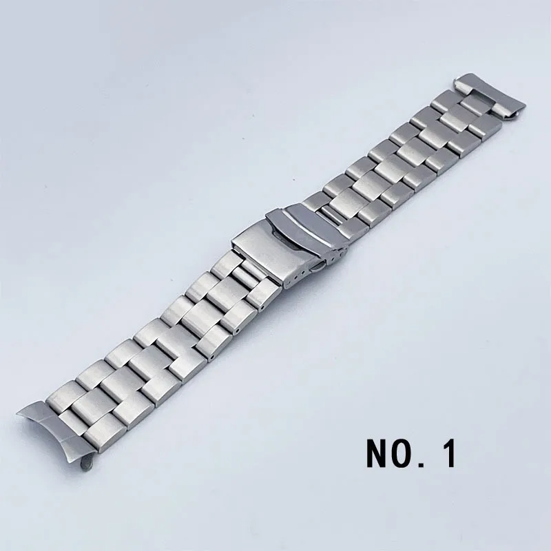 316L Solid Stainless Steel 19mm 20mm 22mm Universal Curved End Presidential Watch Band Strap Fit for SKX175 173 007 Watch