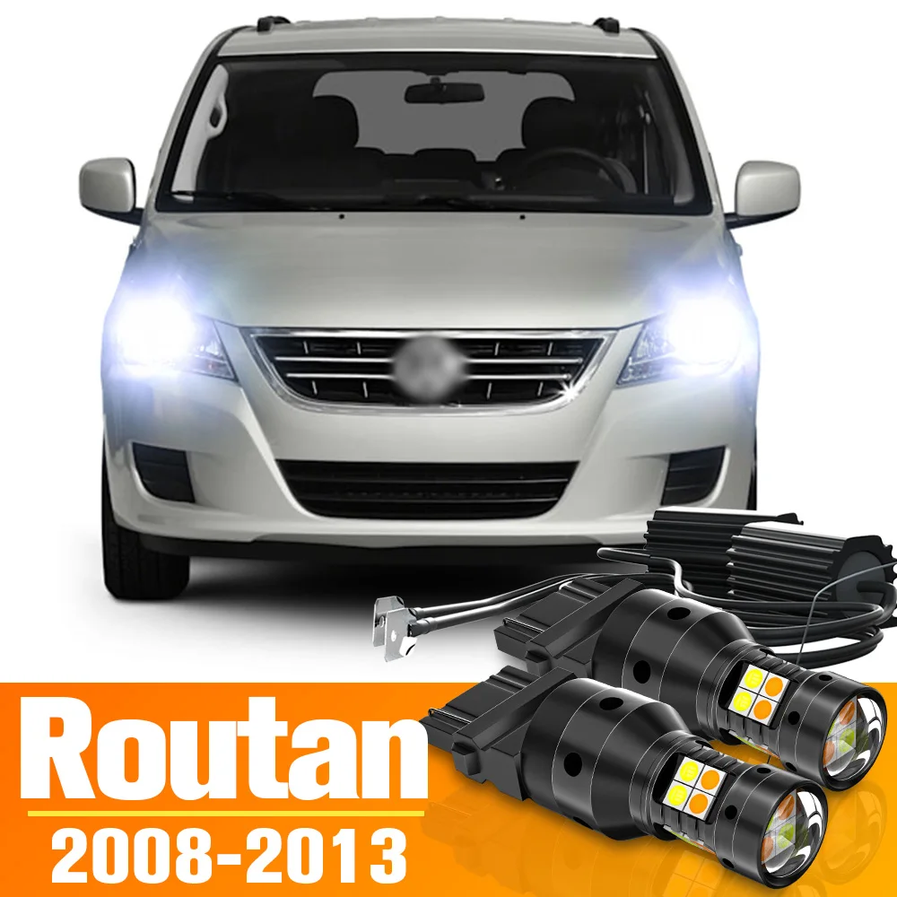 

2pcs Dual Mode LED Turn Signal+Daytime Running Light DRL Accessories For VW Routan 2008-2013 2009 2010 2011 2012