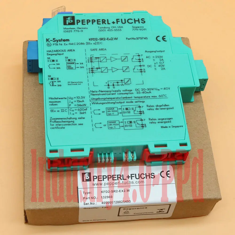 

New Switch Amplifier For PEPPERL+FUCHS KFD2-SR2-EX2.W Free Shipping#QW