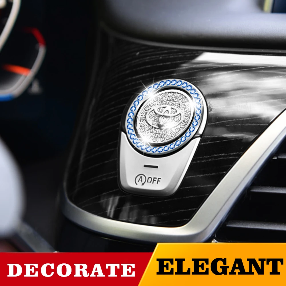 Стайлинг автомобиля декоративная наклейка с одной кнопкой для запуска двигателя
