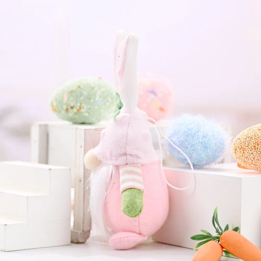 

Kids Gifts Easter Faceless Rabbit Doll Reusable Handmade Reusable Home Decoration Easter Bunny Ornaments Hanging Handmade