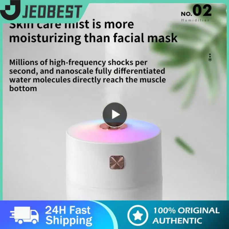 

Soft Lights Car Humidifier Practical Rainbow Humidifier Creative Portable Silent Small Large-capacity Aromatherapy Durable