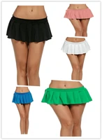sexy candy color short mini skirt women micro night clubwear pleated skirt s xxl