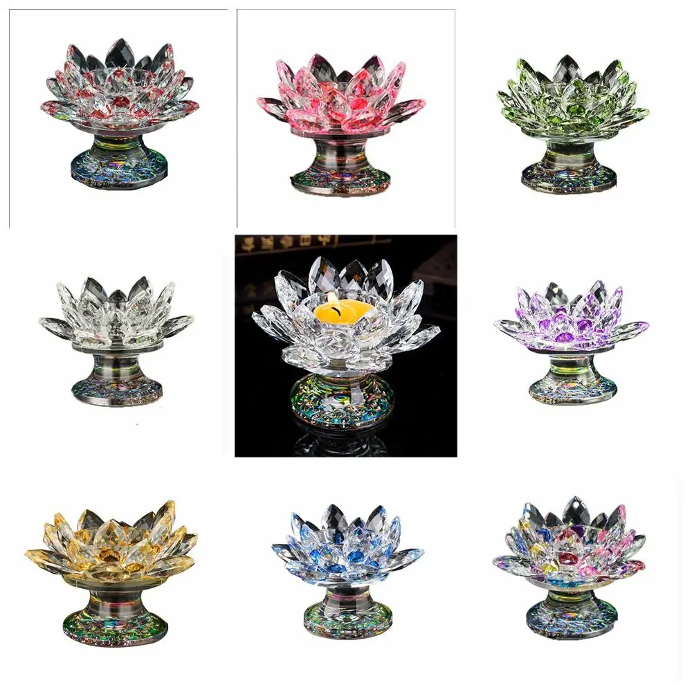 Lotus Flower Tall Feet Lotus Figurines Decor Gift