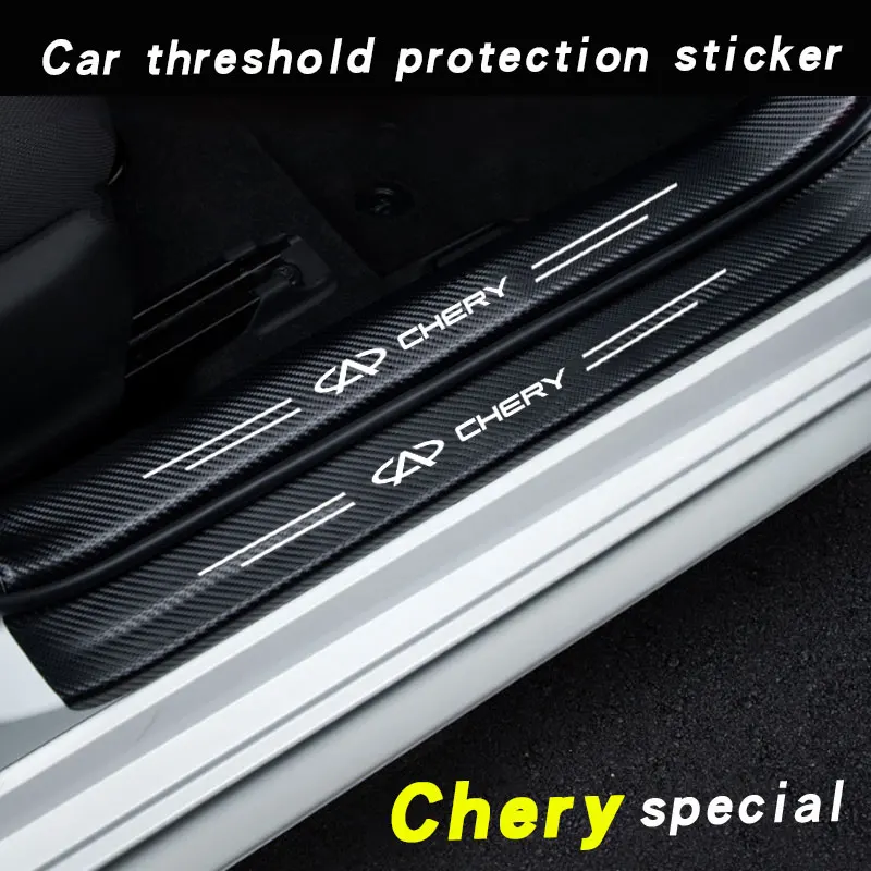 Фото Наклейки на бампер багажника автомобиля для Chery TIGGO 3 4 5 7 Pro 8Pro Max MVM X22 DR3 Amulet Fora Fulwin T11 A1 A3 A5 автомобильные аксессуары №4