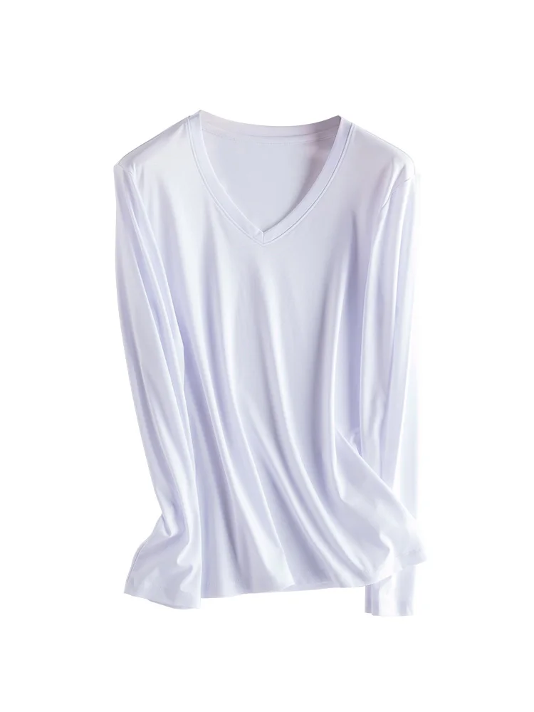 SuyaDream Женская футболка из шелка и хлопка