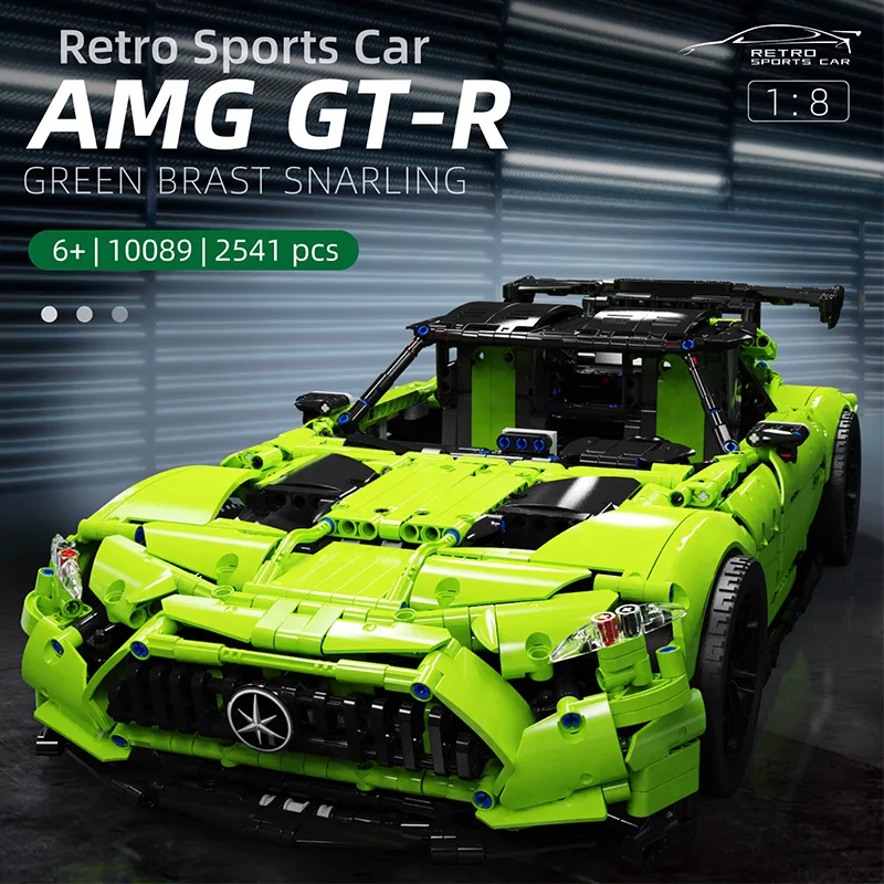 

Hot 2541pcs Expert Super Racing Building Blocks Amginged GT R 10089 Sports Car Model Bricks Toys Children Birthday Gifts 42115