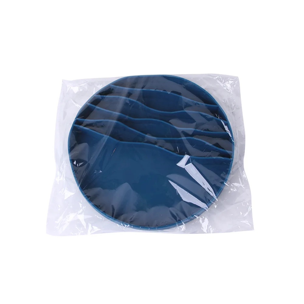 

Круглая Миска из пищевого силикона для кормления и питья собак, утка-мандарин, миска для двойного использования, столовые приборы для питом...