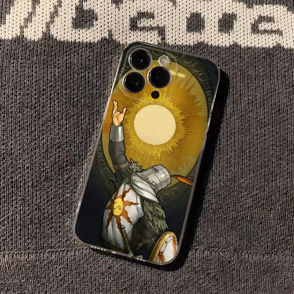 Фото Чехол для телефона Dark S-Solaire of AstoraS для iPhone 16 15 11 13 14 Pro Max 7 8 Plus X Xr Xs Max Se2020 12mini, прозрачный №4